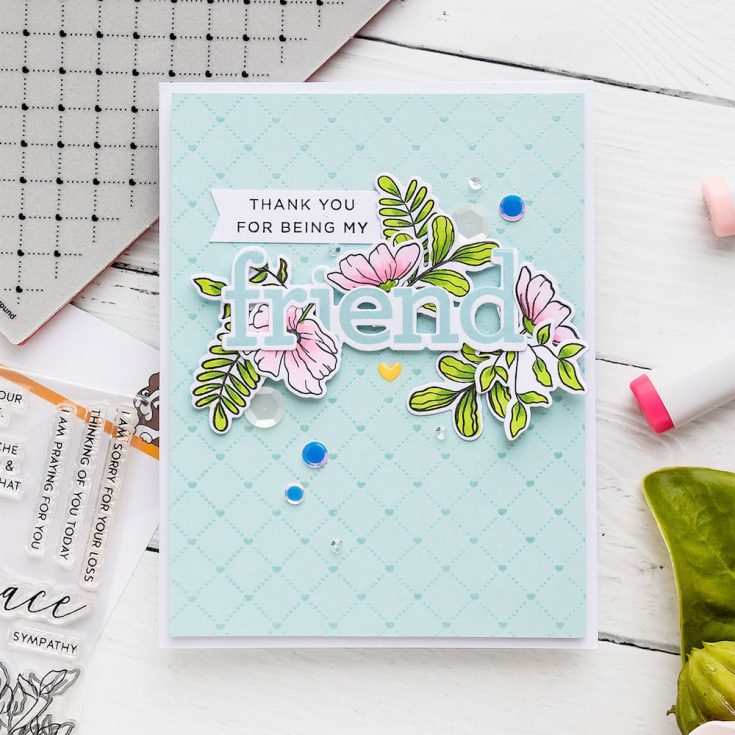 Yippee for Yana: Floral Friendship Card