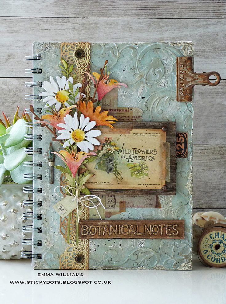 Botanical Notes Altered Notebook