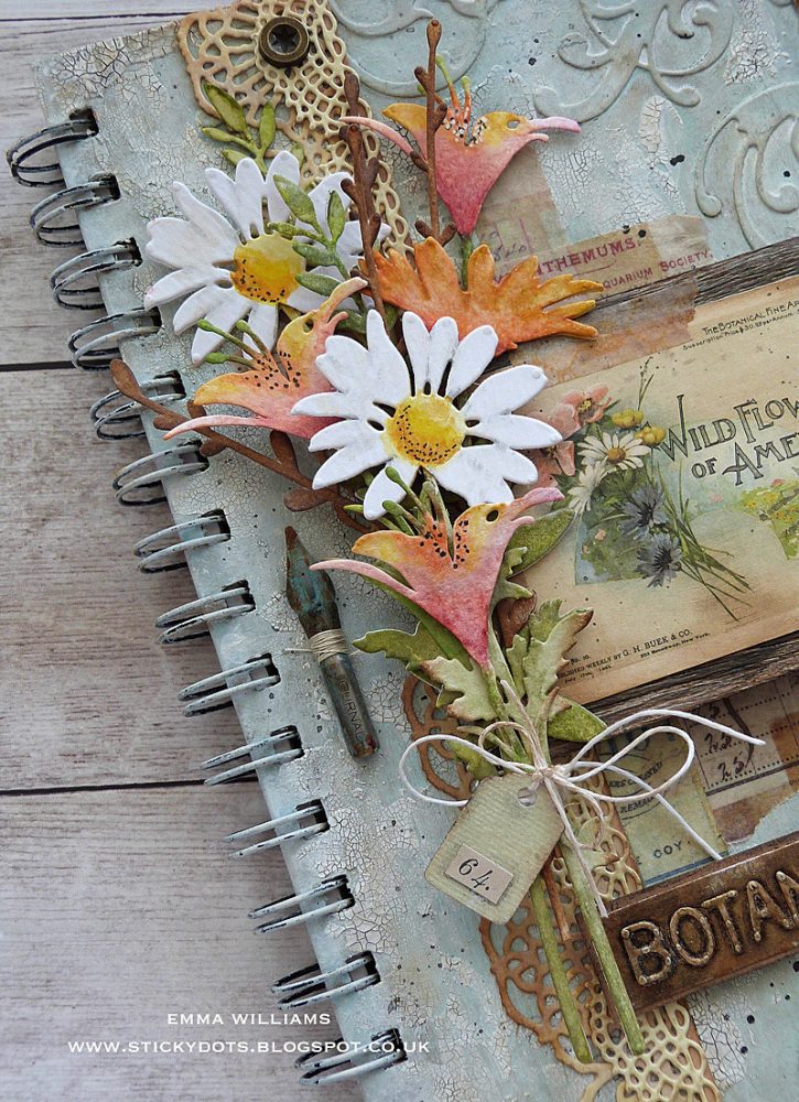 Botanical Notes Altered Notebook