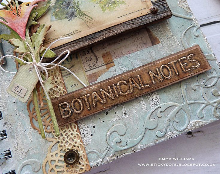 Botanical Notes Altered Notebook