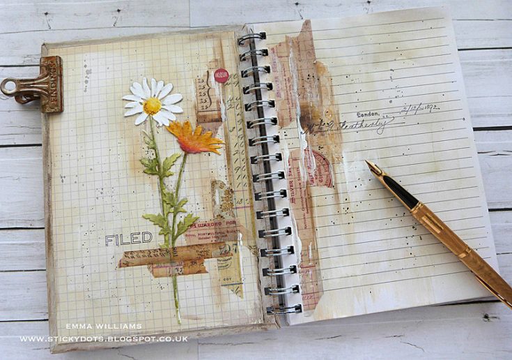Botanical Notes Altered Notebook