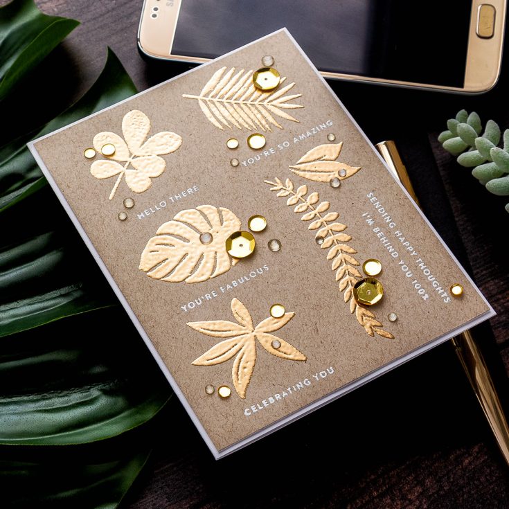 Yippee for Yana: Gold Tropical Card