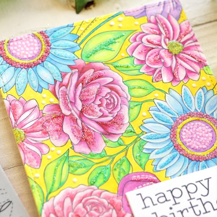 One Stamp Five Ways: Floral Mix Background
