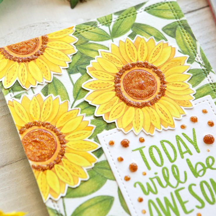 One Stamp Five Ways: Floral Mix Background
