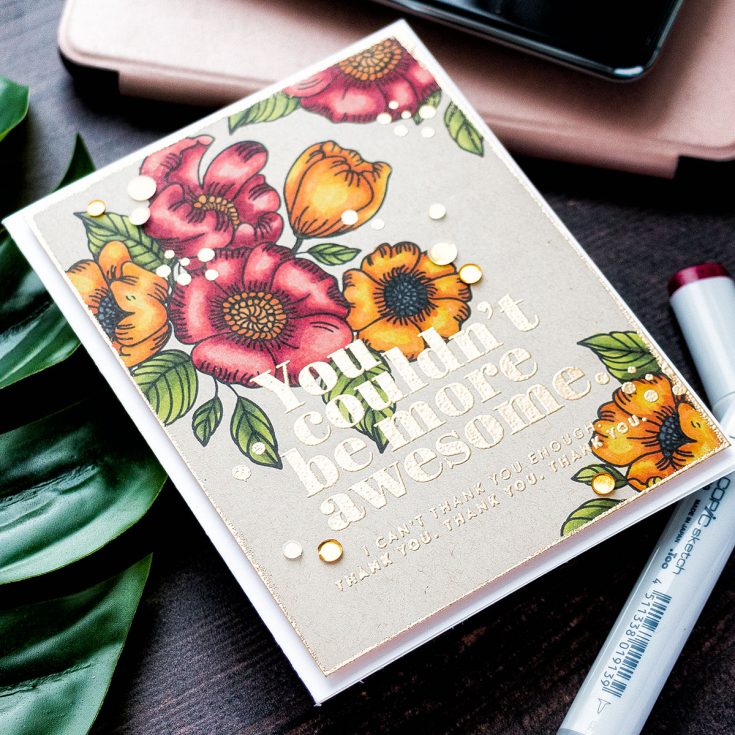 Copic Marker Sketchbook – Stamped Blessings