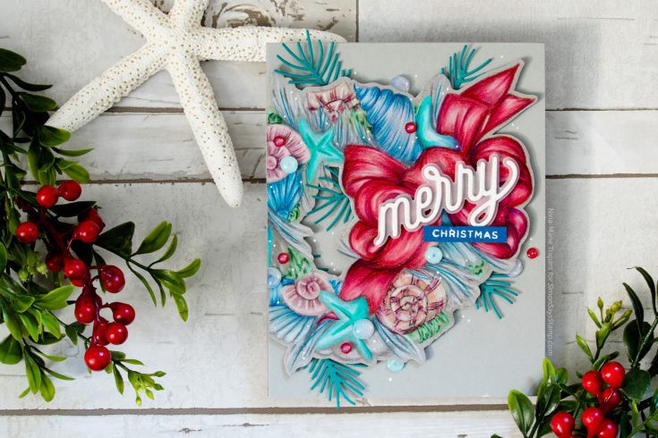 Nina-Marie Trapani Simon Says Stamp November 2019 Throwback Thursday Mele Kalikimaka stamp set and CZ Design Merry die