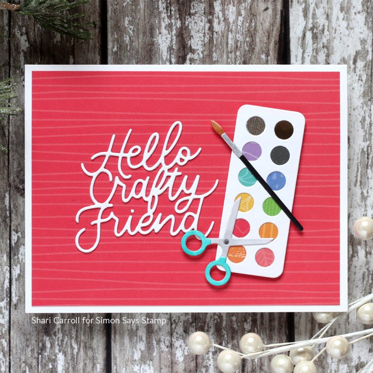 DieCember® Blog Hop Shari Carroll Hello Crafty Friend and Art Supplies dies