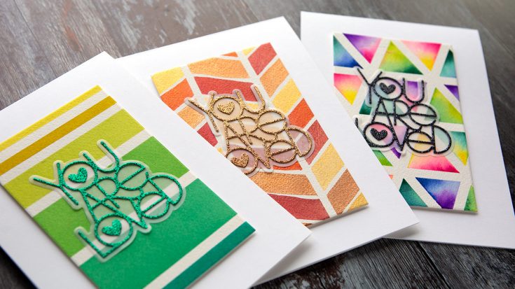 Simple Watercolor Patterns with Masking Tape