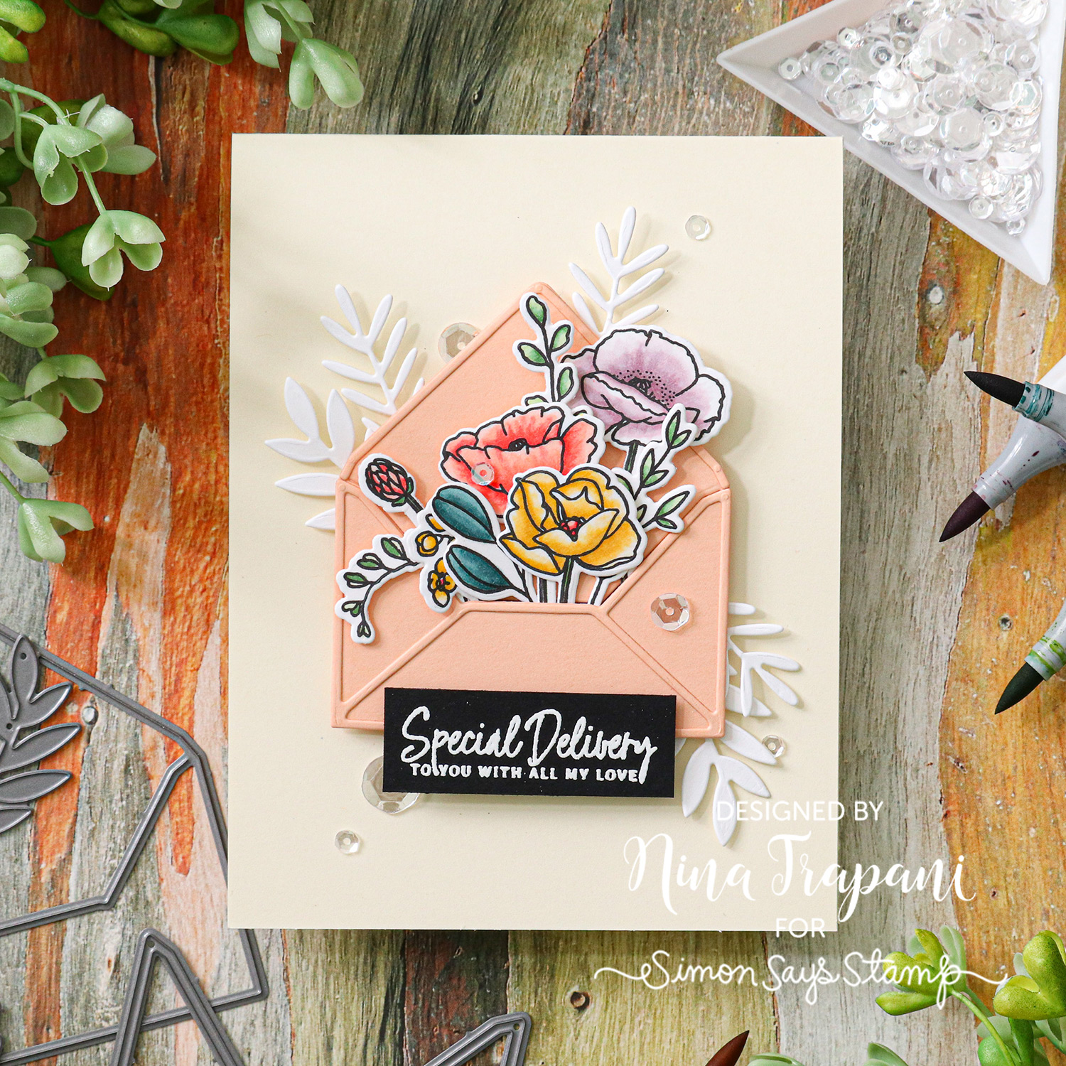 Layered Florals with New Mama Elephant - Simon Says Stamp Blog