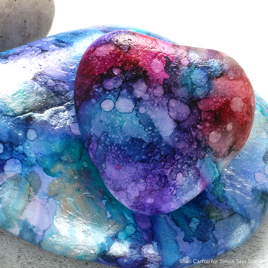 DIY Alcohol Inked Rocks