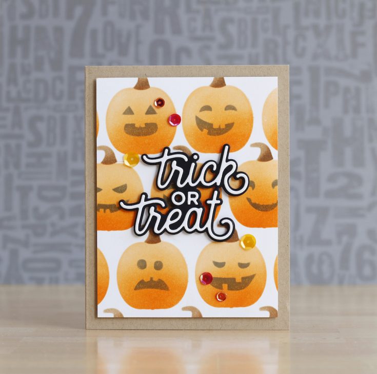 Laura Bassen Simon Says Stamp August 2020 Throwback Thursday STAMPtember® Edition Trick or Treat die and Jack O’Lanterns stencil