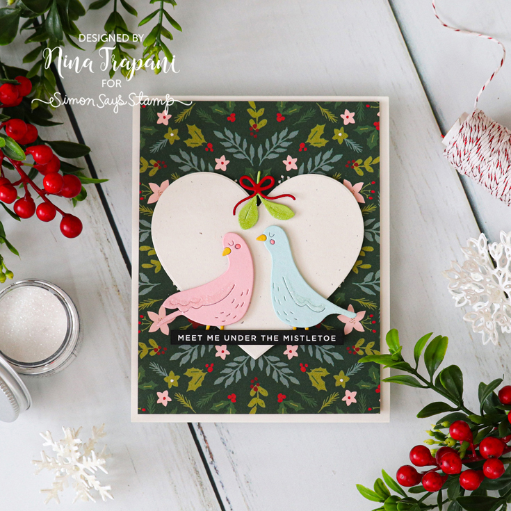 DieCember® Blog Hop Nina-Marie Trapani Turtle Doves dies