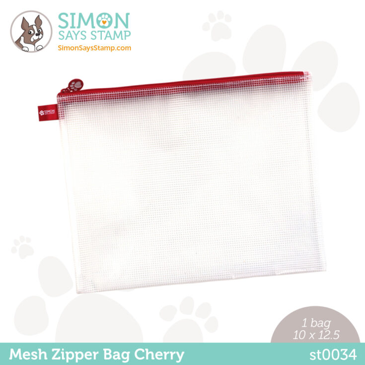 Simon Says Stamp Cheeky Pink Mesh Zipper Bags 3 Pack