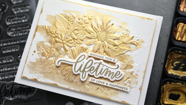 Yes, it can be done & it's easy! Stamping with metallic watercolors! – K  Werner Design Blog