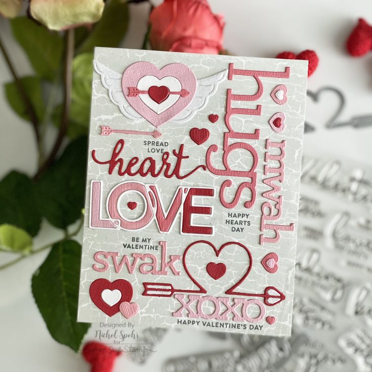 Die Cut Hearts Easy Valentine Card