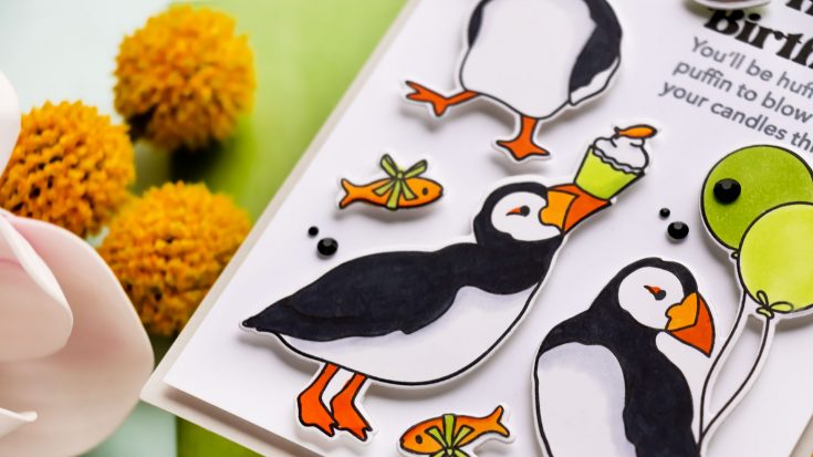 Party of Puffins Stamp Set | Technique Tuesday