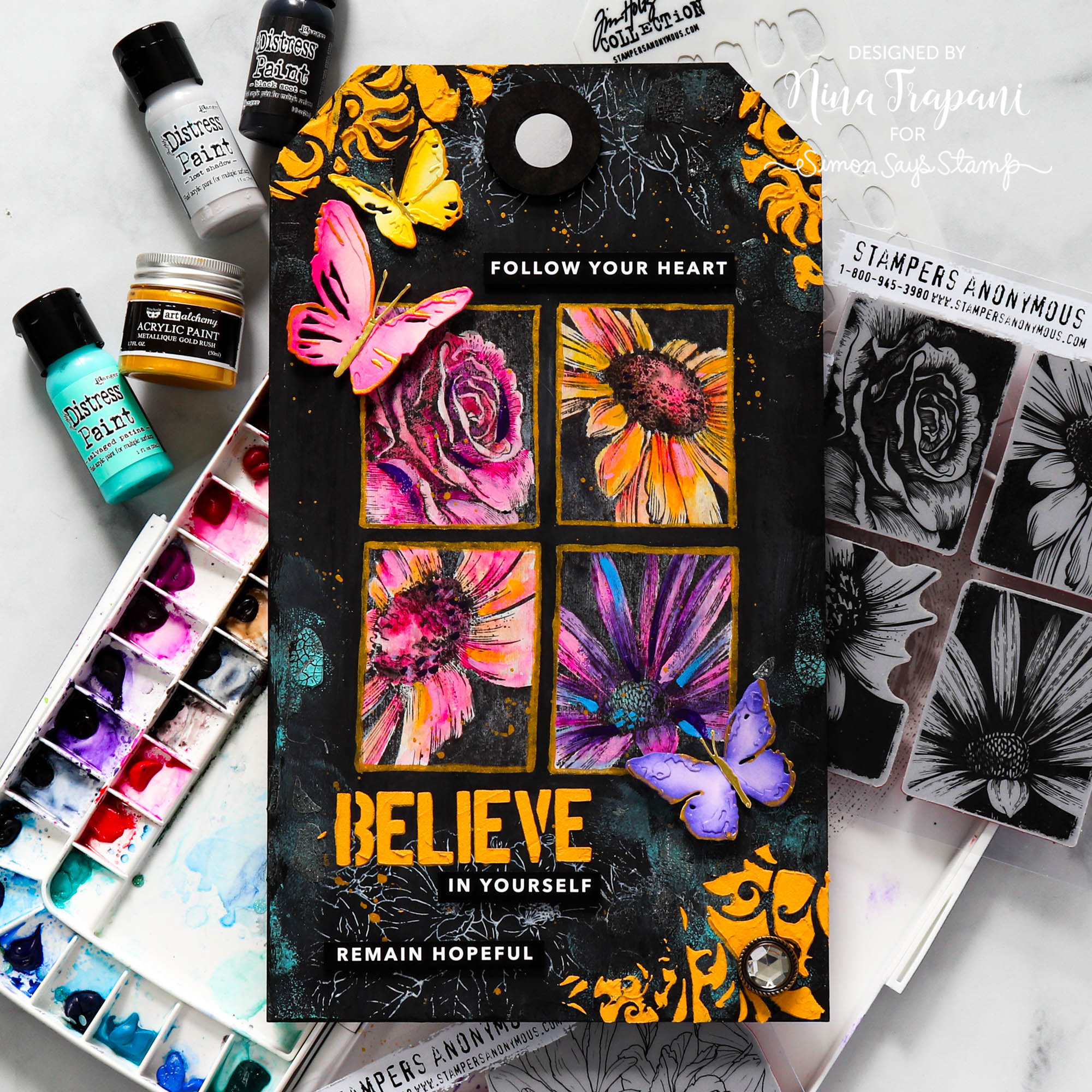 Tim Holtz at Ranger - Mini Blending Tool with Distress Inks and Paints 