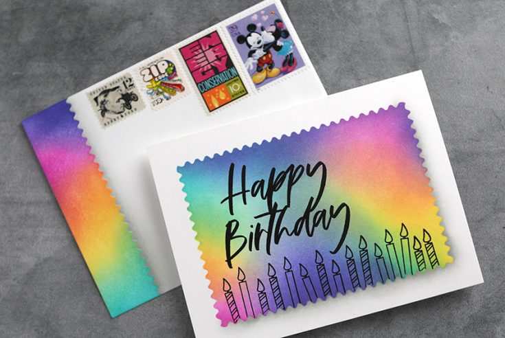 Happy Birthday Stamp, Birthday Cards, Happy Birthday Rubber Stamp, Birthday Stamps, Birthday Scrapbook Stamping