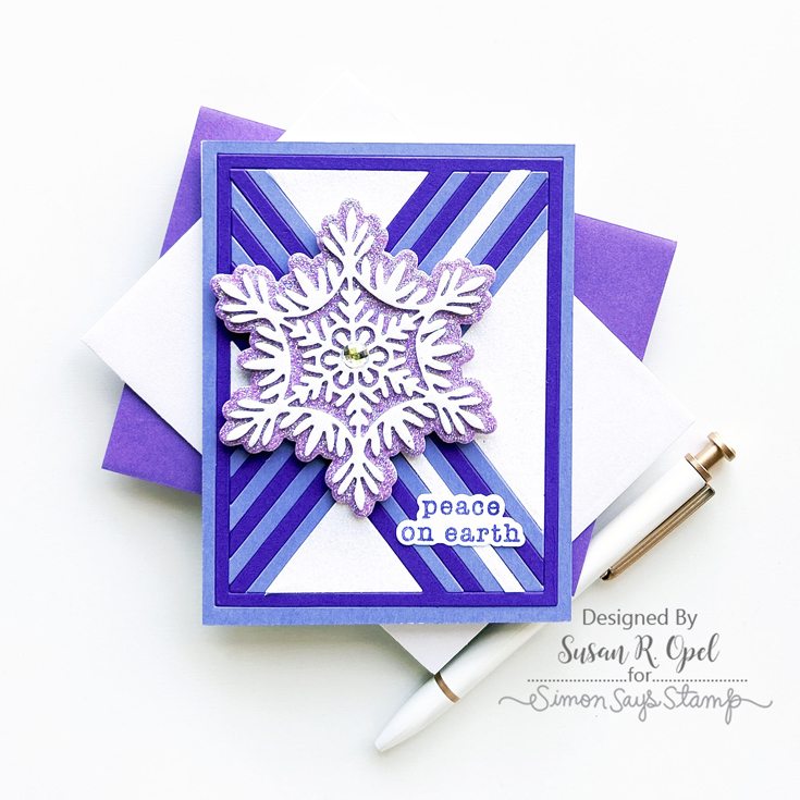 Season of Wonder Blog Hop Susan R. Opel Willow Snowflake and Moving X Coverplate dies