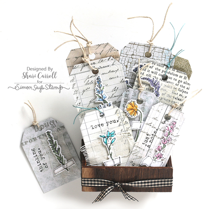 Celebrate Blog Hop Shari Carroll Forgotten Garden coordinating dies for Tim Holtz/Stampers Anonymous Forgotten Garden stamp set