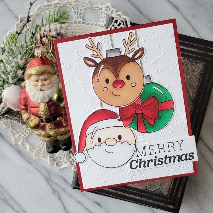 World Card Making Day 2025 Rosemary Dennis Holiday Ornaments stamp