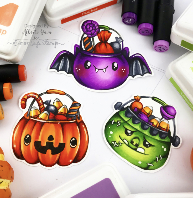 World Card Making Day 2025 Alberto Gava Halloween Treats stamp set