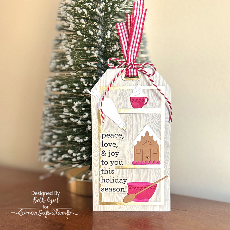 Sugar and Spice Blog Hop Beth Opel Gingerbread House Fun, Luggage Tags, and Hole Reinforcer dies