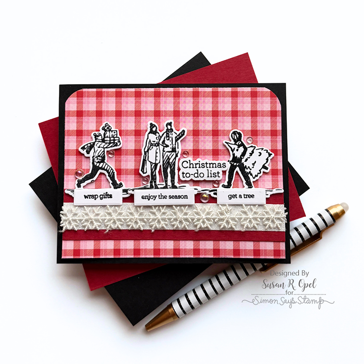 Simon Says Stamp Exclusive Coordinating Dies Designed to match Tim Holtz Holiday Stamps Blog Hop Susan R. Opel Holiday Sketchbook