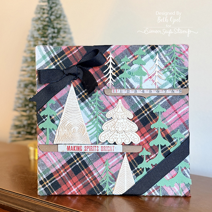 And Everything Nice Blog Hop Beth Opel Frosty Tree Gathering, Frosty Tree Trio, and Triangle Whirl Tree dies